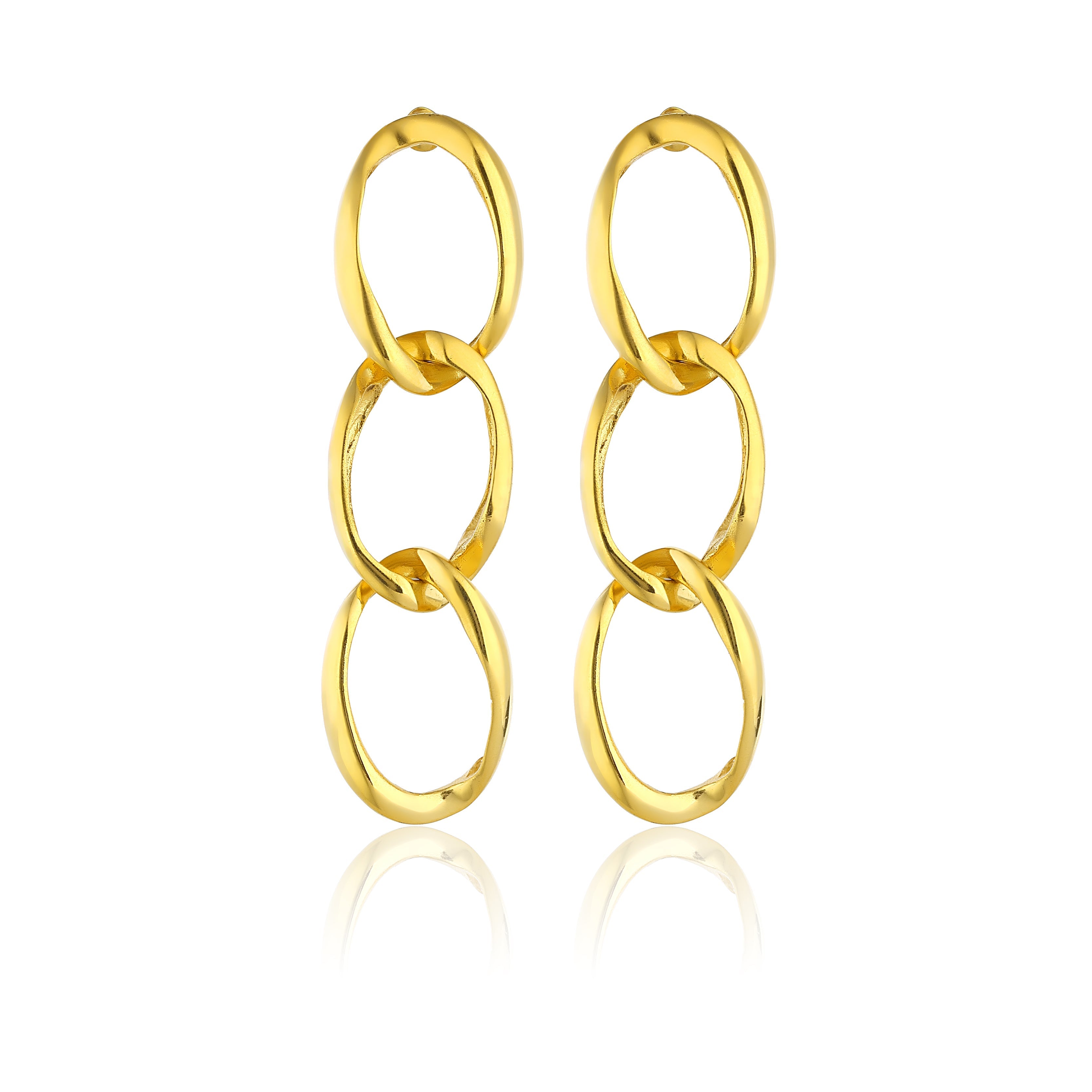 Maison Soula-Nyx Chain Earrings-Earrings-1-milagron.live