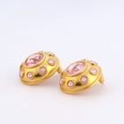 Maison Soula-Olympia Earrings Rose Pink-Earrings-5-milagron.live
