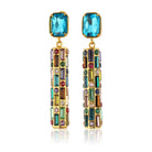 Maison Soula-Cher Drop Earrings Deep Blue-Earrings-1-milagron.live