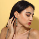 Maison Soula-Cher Drop Earrings Deep Blue-Earrings-5-milagron.live