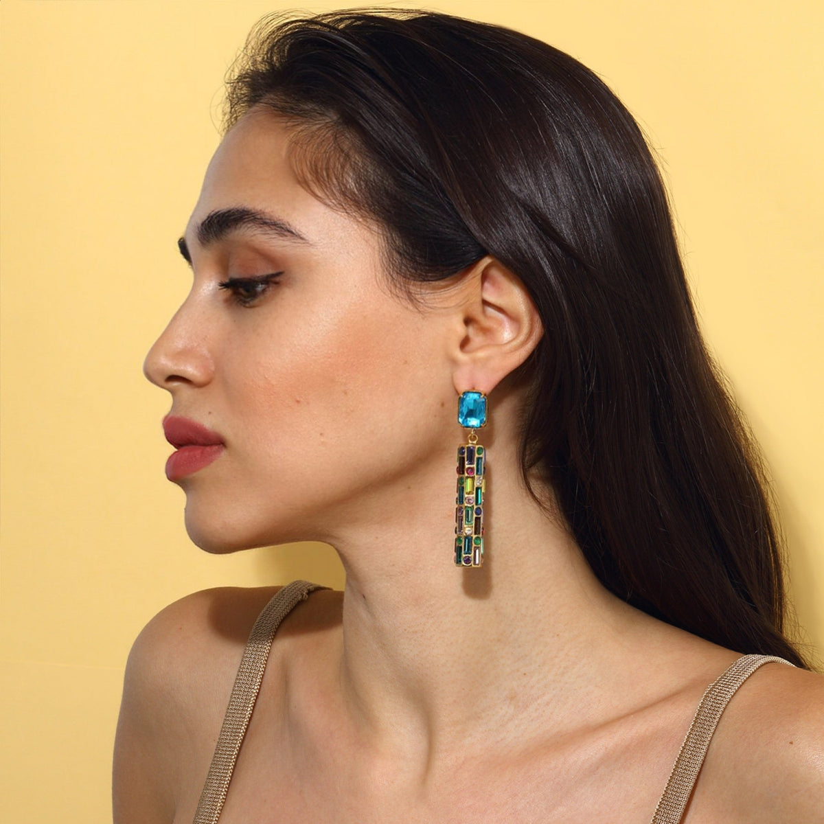 Maison Soula-Cher Drop Earrings Deep Blue-Earrings-6-milagron.live