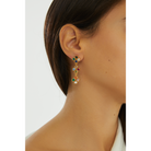 Maison Soula-Clover Trio Drop Earrings-Earrings-2-milagron.live