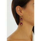 Maison Soula-Hedone Earrings Emerald Red-4-milagron.live