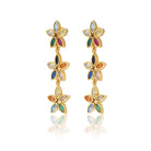 Maison Soula-Kalea Flower Trio Drop Earrings-Earrings-3-milagron.live