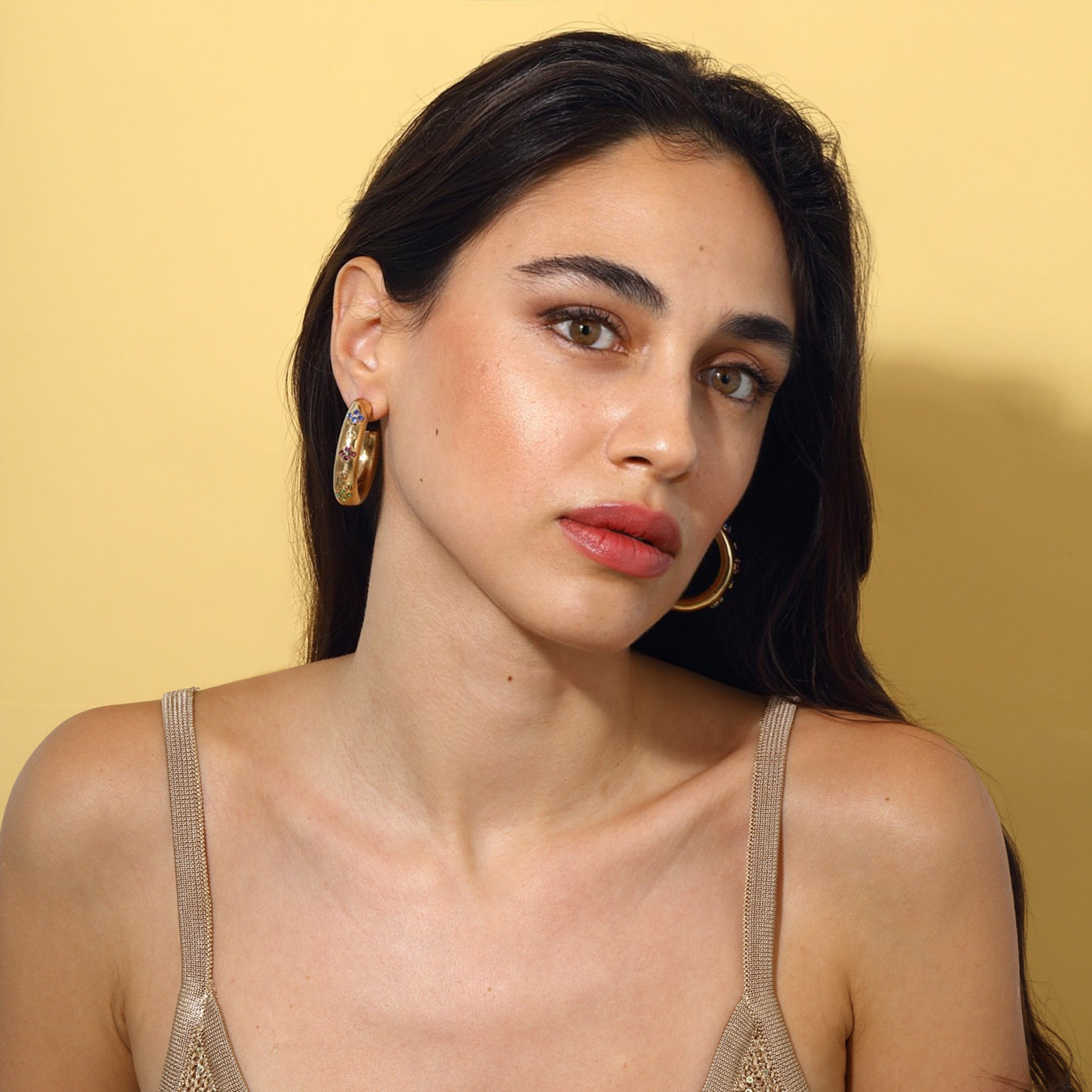Maison Soula-Yeona Hoop Earrings-Earrings-3-milagron.live