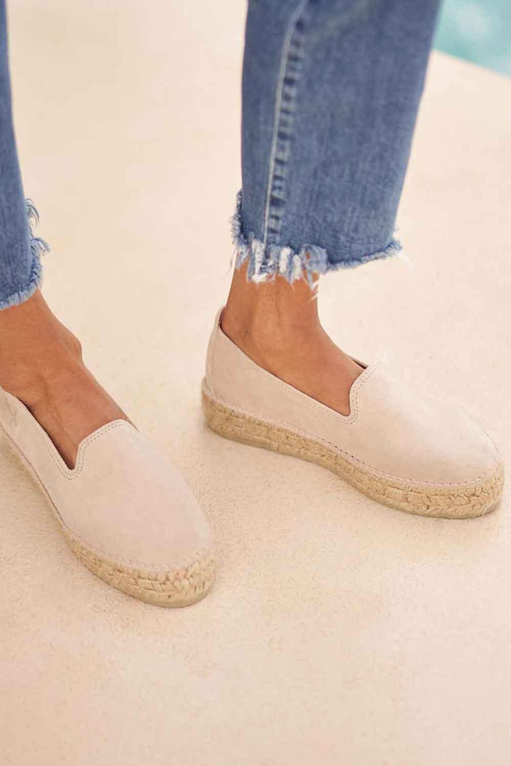 Manebi-Hamptons Double Sole Espadrilles Champagne Beige-Espadril-1-milagron.live