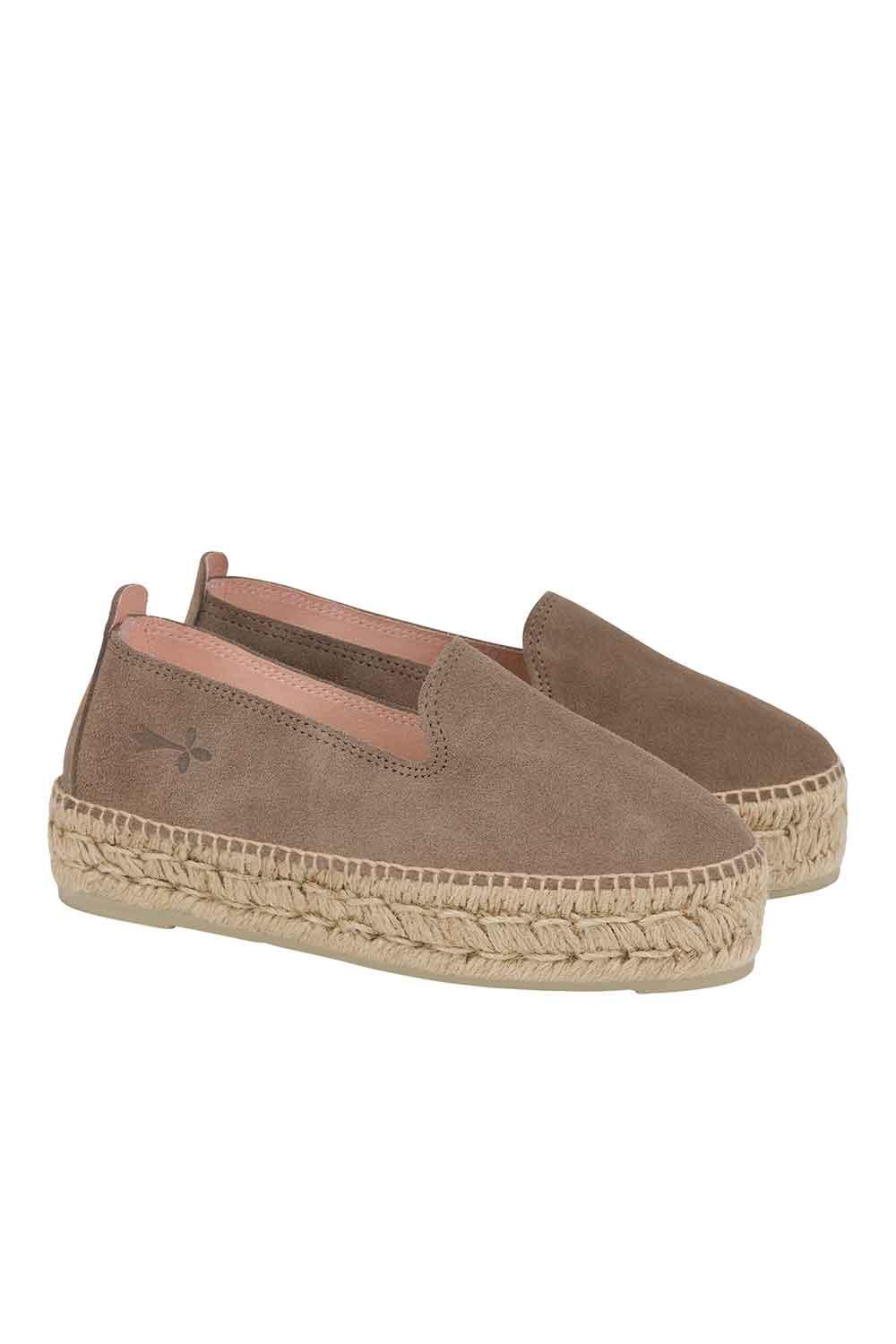 Manebi-Hamptons Double Sole Espadrilles Coco Brown-Espadril-1-milagron.live
