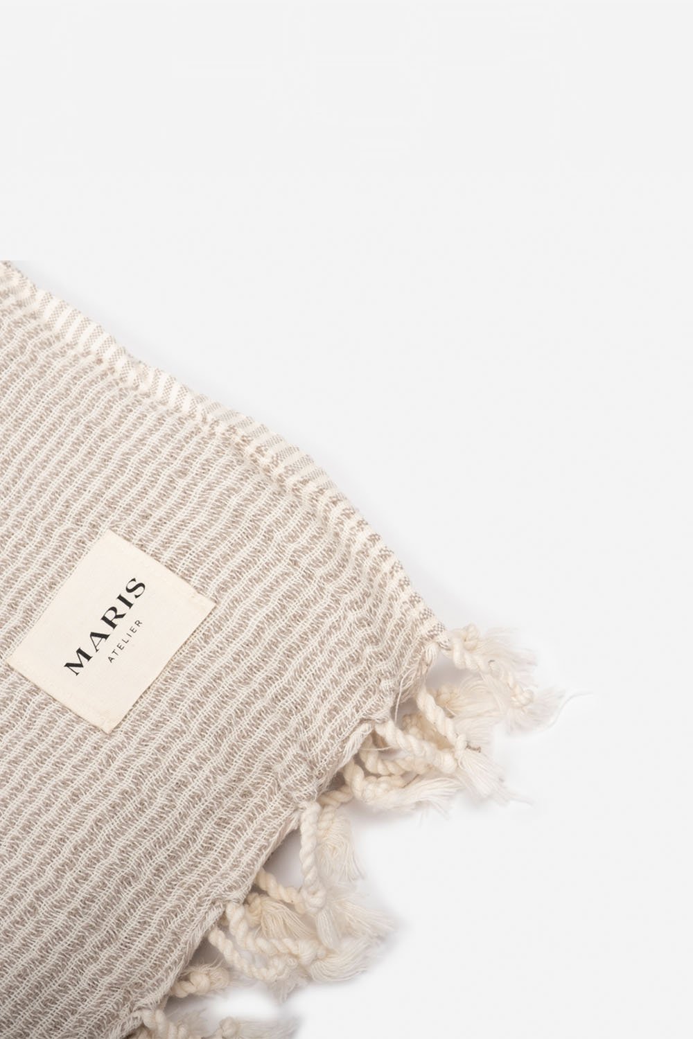 Maris Atelier-Lido Peştamal | Beige-Havlu & Peştamal-2-milagron.live