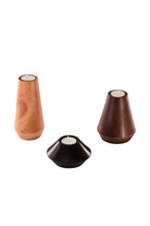 Massello Design-Conico 3'lü Ahşap Şamdan & T-light Mumluk-Mumluk & Şamdan-1-milagron.live