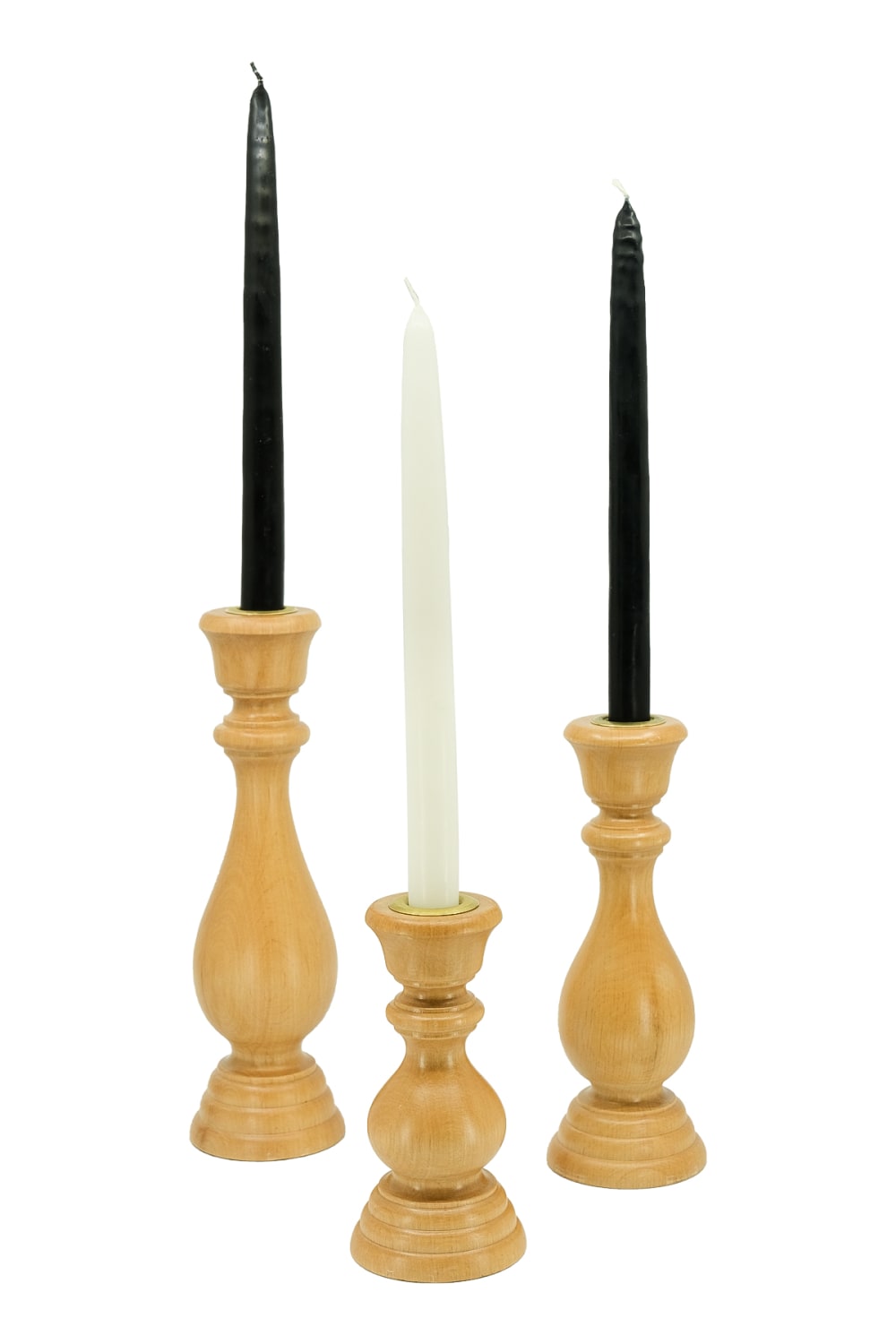 Massello Design-Tornio 3'lü Ahşap Şamdan & Mumluk-Mumluk & Şamdan-1-milagron.live