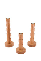 Massello Design-Trio 3'lü Ahşap Şamdan & T-light Mumluk-Mumluk & Şamdan-2-milagron.live