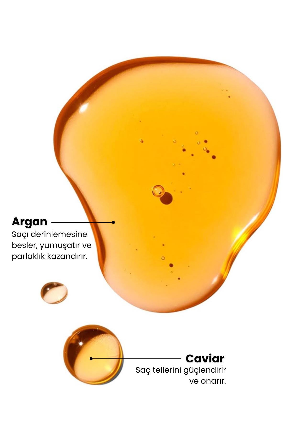 Luxeoil | Argan & Havyar Besleyici Saç Bakım Yağı 20 Ml