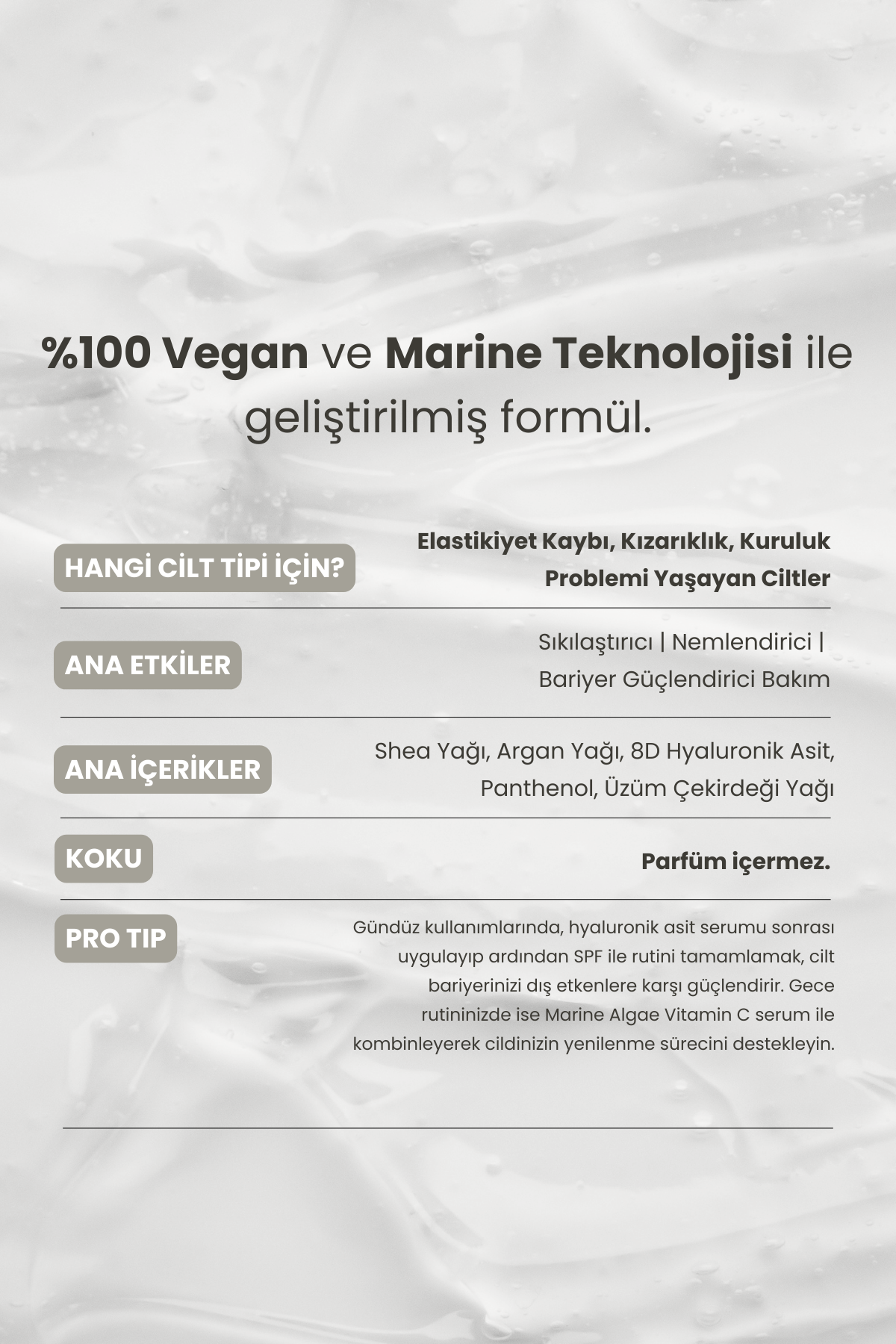 Marine Algae | Peptit & Seramid Bariyer Onarıcı Nemlendirici Krem 50 Ml