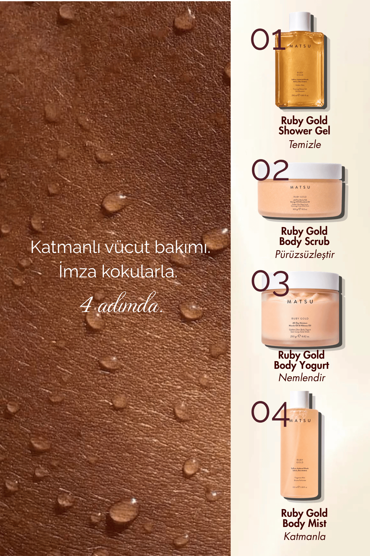 Ruby Gold Işıltı Veren Vücut Nemlendirici