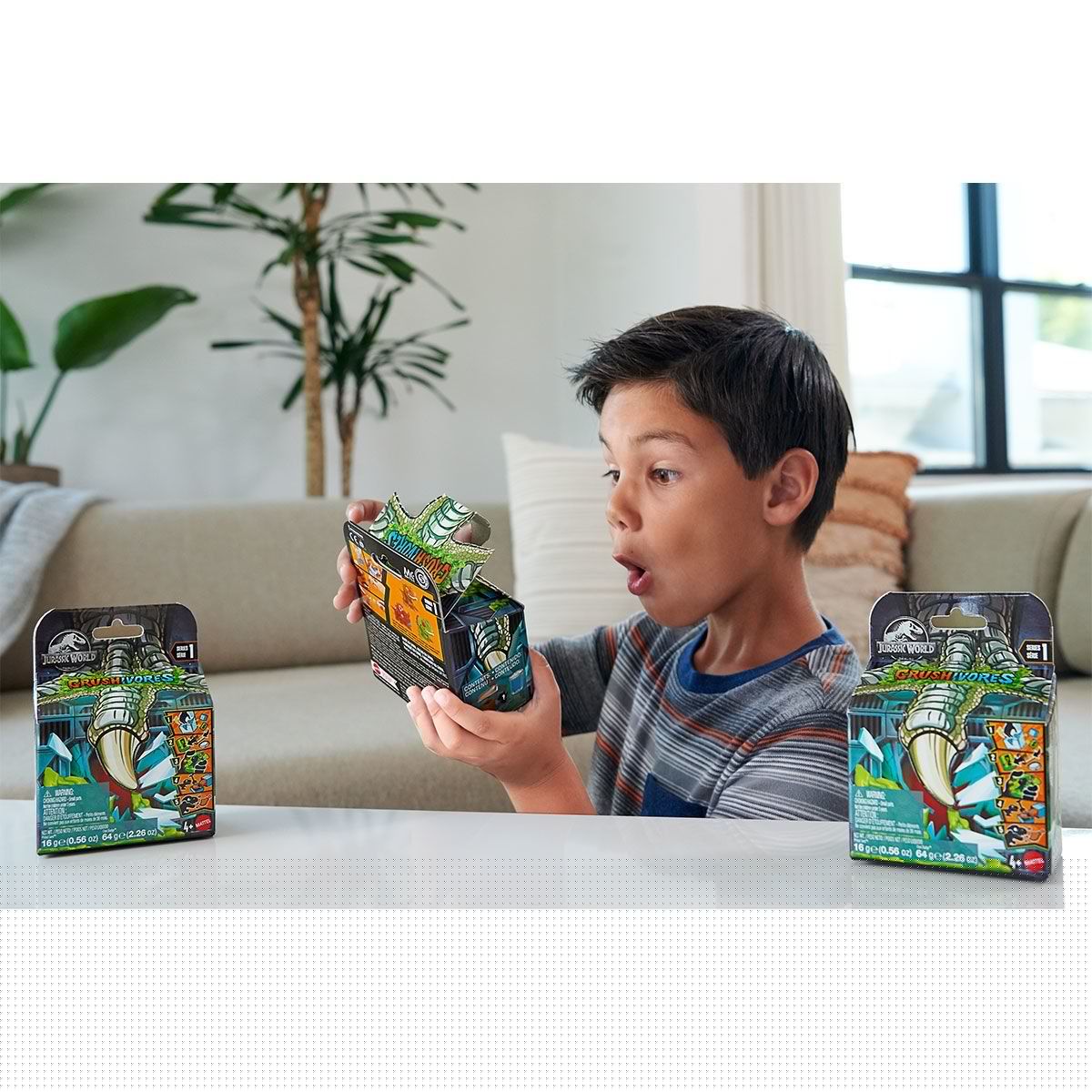 Mattel-Jurassic World Crushivores Serisi Sürpriz Aksesuarlı Figür-Oyuncak-7-milagron.live