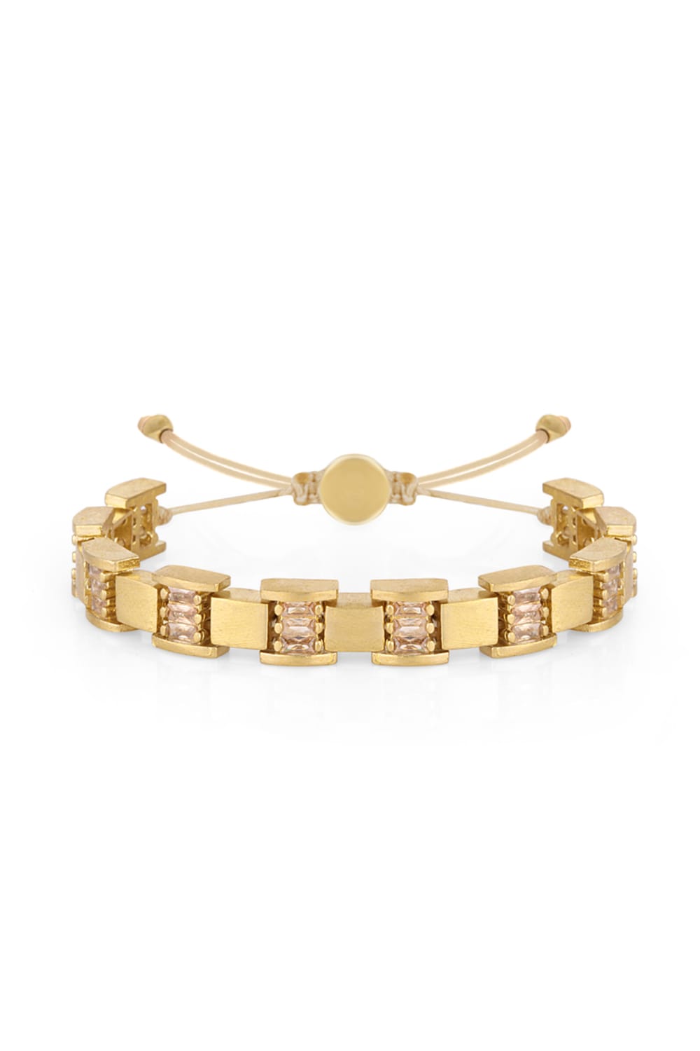 Melon-Gold Baguette Stone Bileklik-Bileklik-1-milagron.live