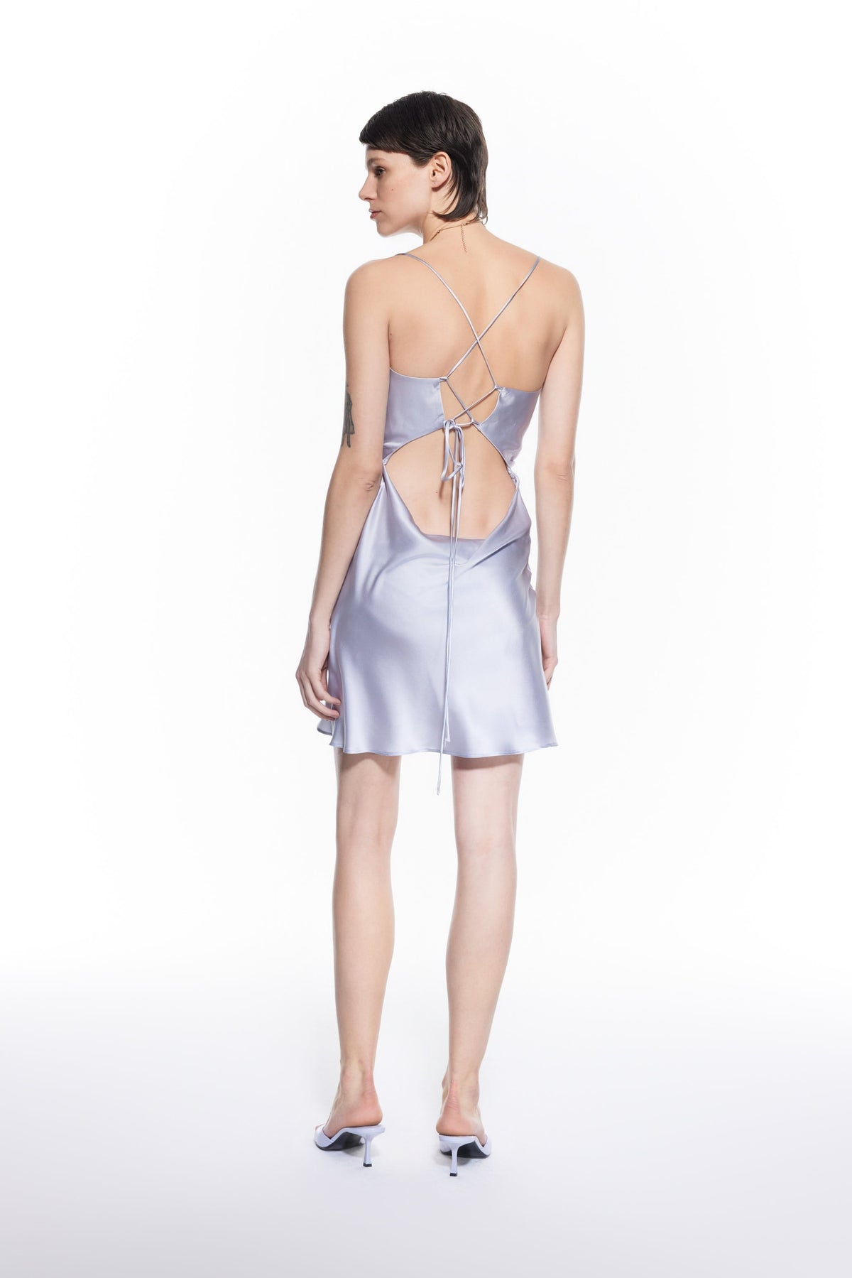 Arte Silk Dress Baby Blue