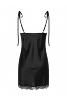 Midnight Lace Silk Dress