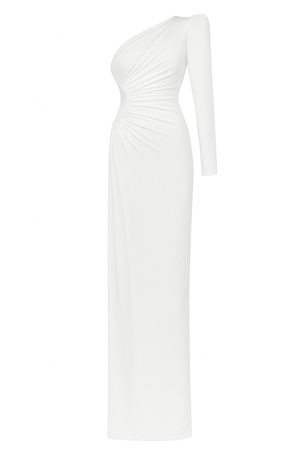 Mers Silk-Roxane Dress White-2-milagron.live