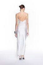Mers Silk-Zoe White Bridal Silk Dress-2-milagron.live
