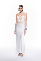 Mers Silk-Zoe White Bridal Silk Dress-4-milagron.live