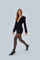 Meyra Avci Studio-Black Jacket Dress-Elbise-1-milagron.live