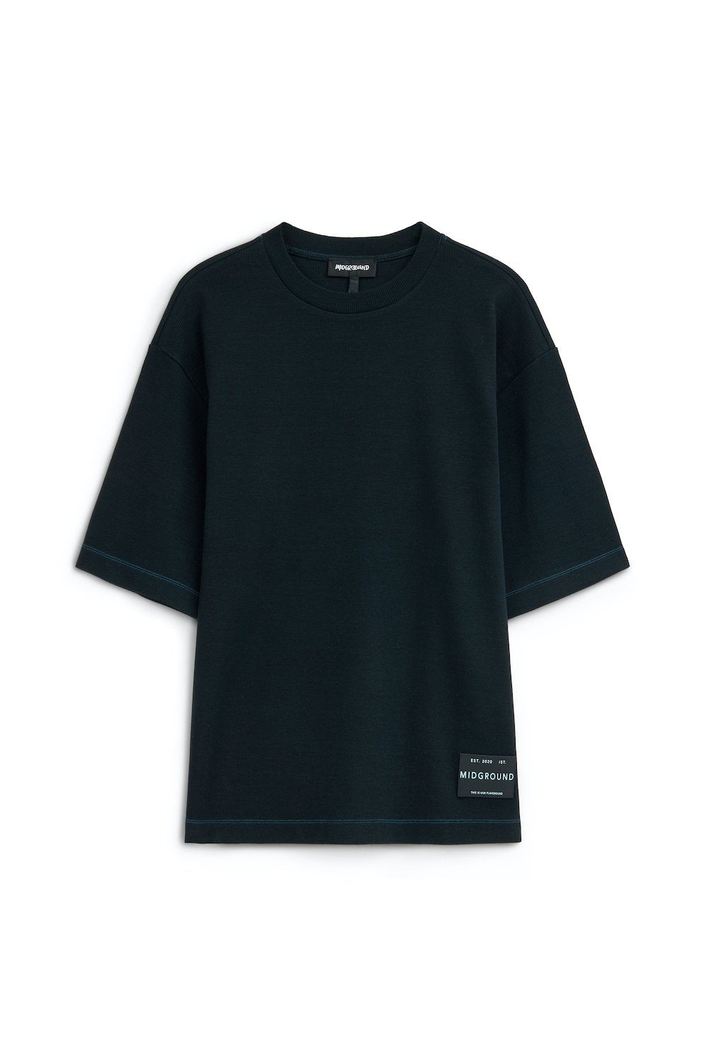 Midground-Siyah Ribana T-shirt-T-Shirts-1-milagron.live