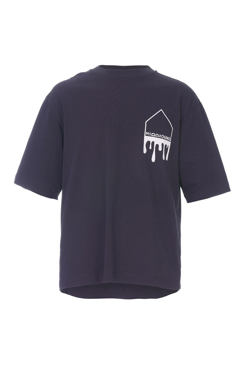 Midground-Ters Cep Baskılı Oversize Basic T-shirt-T-Shirts-1-milagron.live