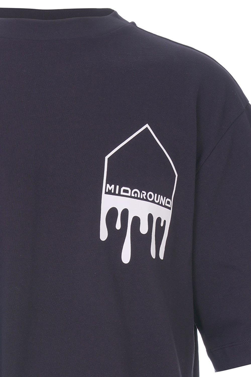 Midground-Ters Cep Baskılı Oversize Basic T-shirt-T-Shirts-3-milagron.live