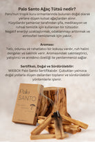 Miebox Rituals-Palo Santo Peru Ağaç Tütsü ( Sertifikalı ) ( 5 Adet / 35-40gr )-Palo Santo-5-milagron.live