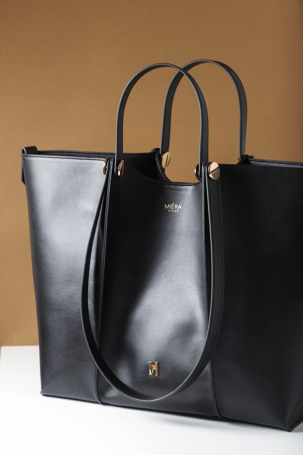 Miéra Atelier-Antares Siyah Tote Bag-Omuz Çantası-2-milagron.live