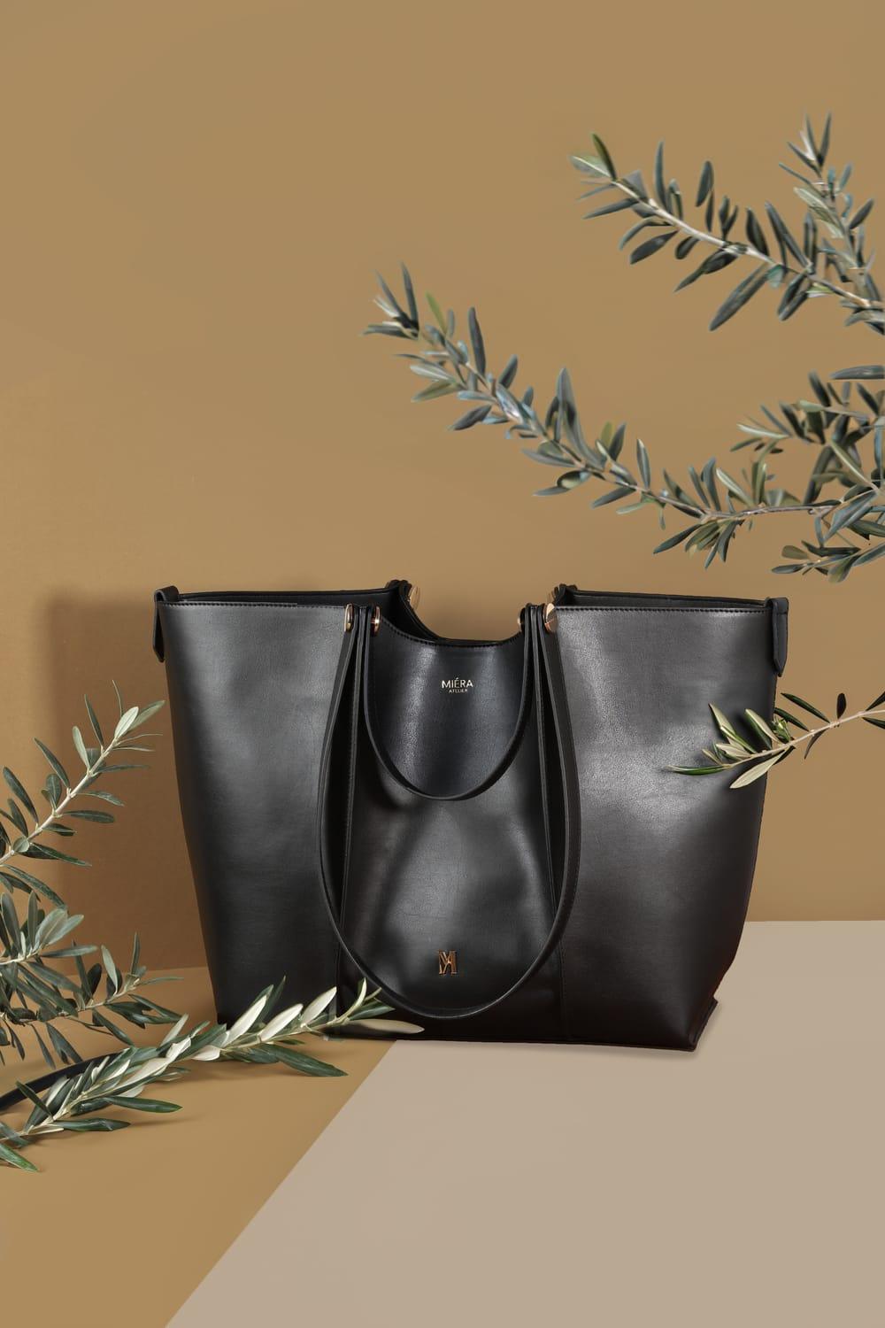 Miéra Atelier-Antares Siyah Tote Bag-Omuz Çantası-3-milagron.live