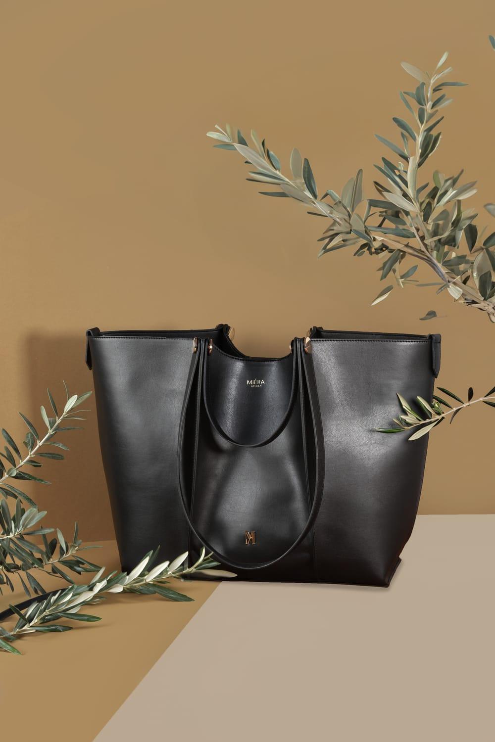 Miéra Atelier-Antares Siyah Tote Bag-Omuz Çantası-4-milagron.live