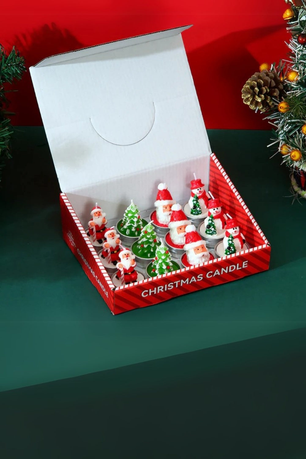 Milagron Home-12'li Yılbaşı Tea Light Mum Seti-Yılbaşı-1-milagron.live