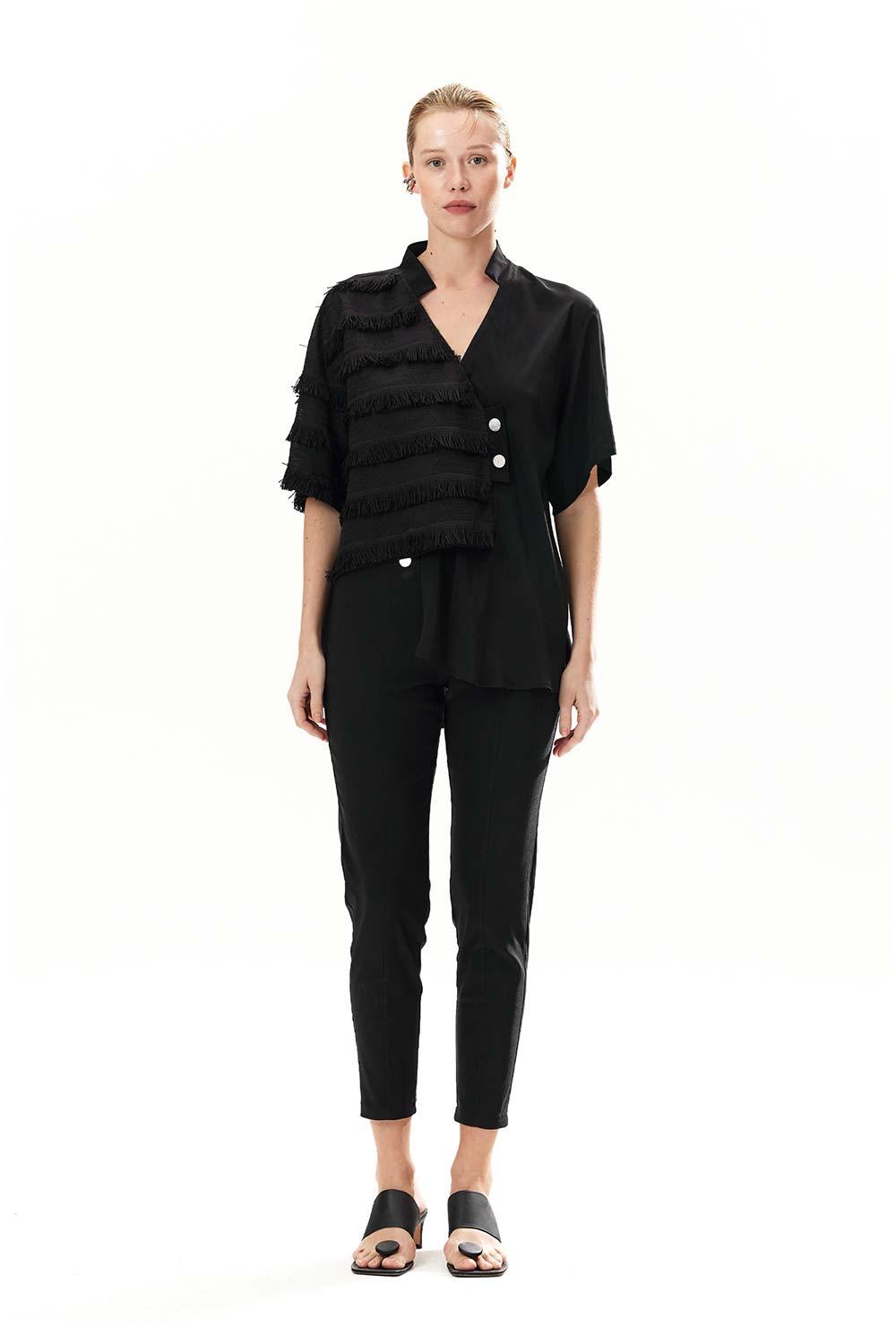 Mirimalist-Fringey Loose Shirt-Gömlek-1-milagron.live