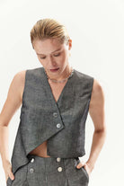 Mirimalist-Soul Linen Vest-Yelek-1-milagron.live
