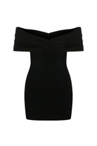 Alessa Black Mini Dress - 2