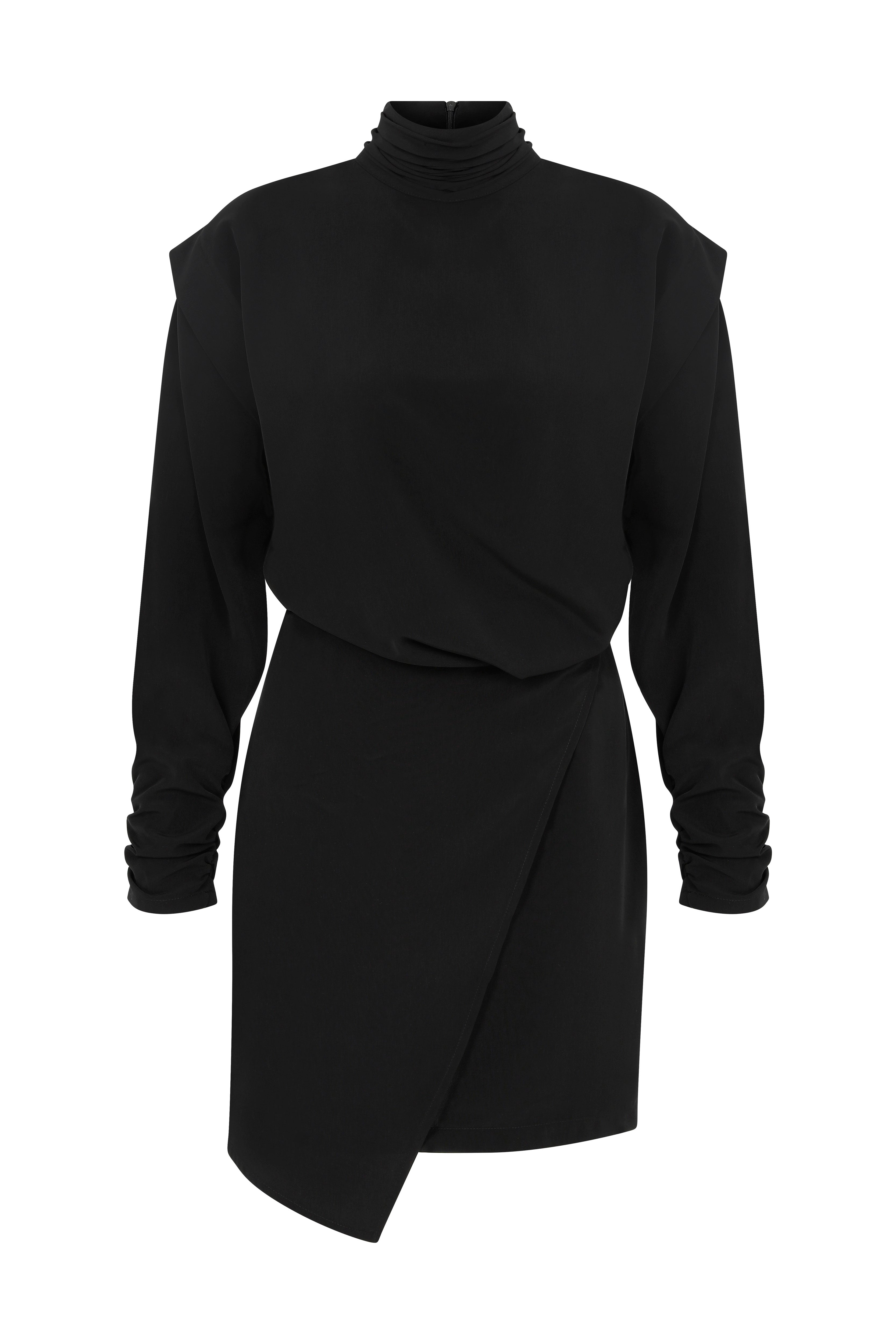 Diva Long Sleeve Crewneck Dress - 2