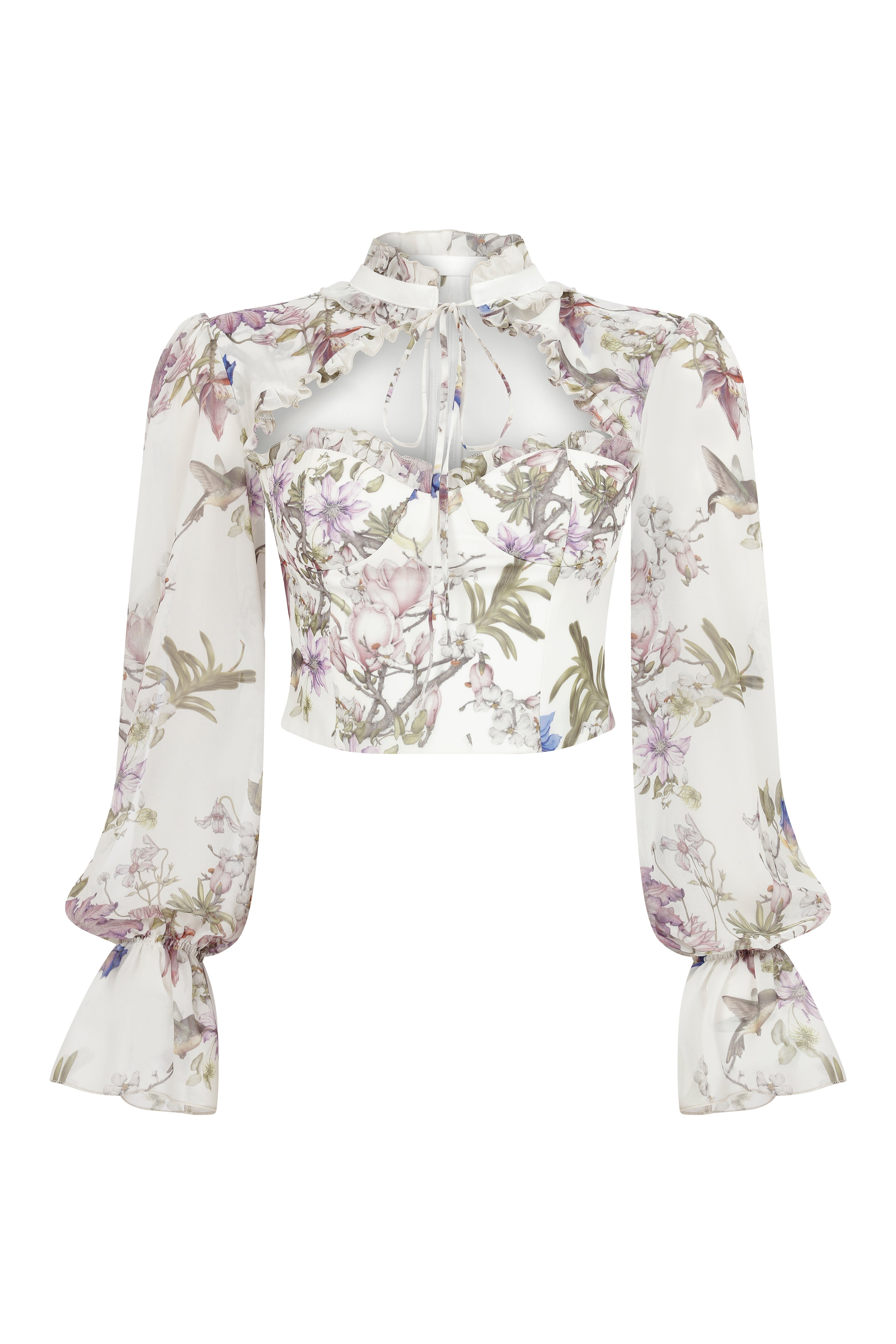 Floral Long Sleeve Top - 2