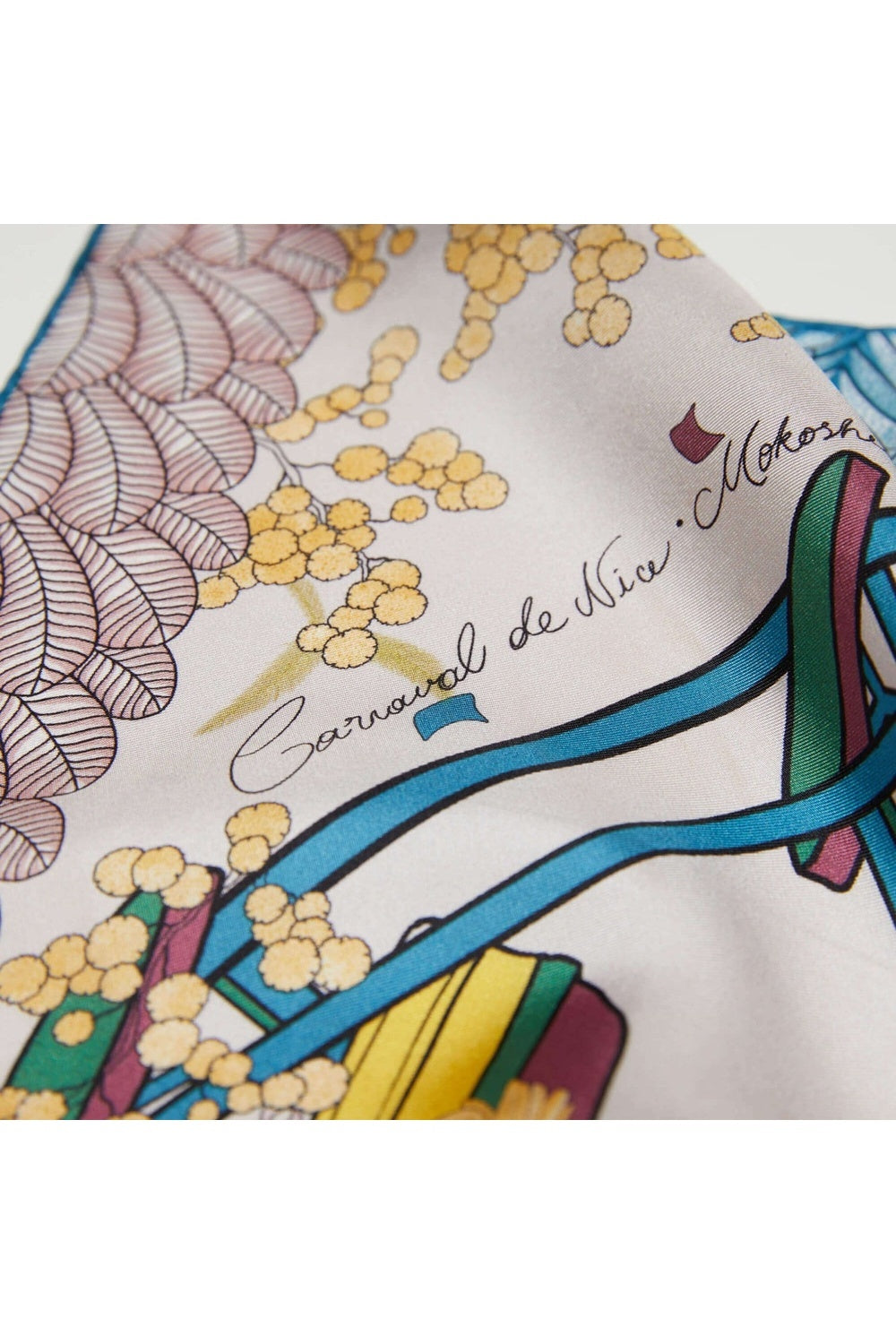Mokoshe-Carnaval De Nice & Blue And Pink - Silk-Şal & Fular-7-milagron.live