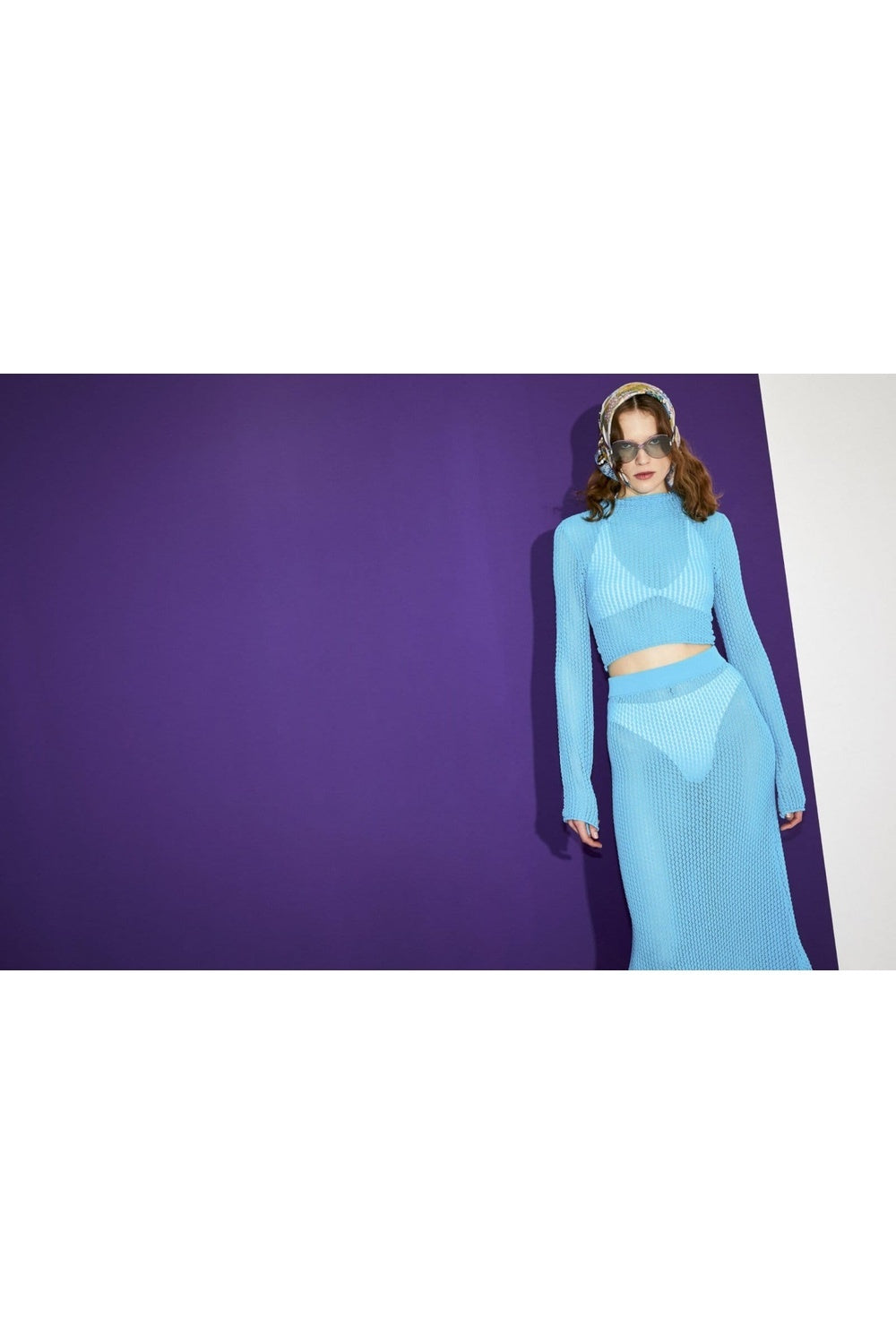 Mokoshe-Carnaval De Nice & Blue And Pink - Silk-Şal & Fular-9-milagron.live