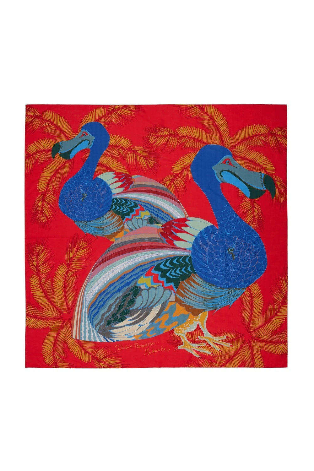 Mokoshe-Dodo’s Paradise & Red And Blue-Şal & Fular-4-milagron.live