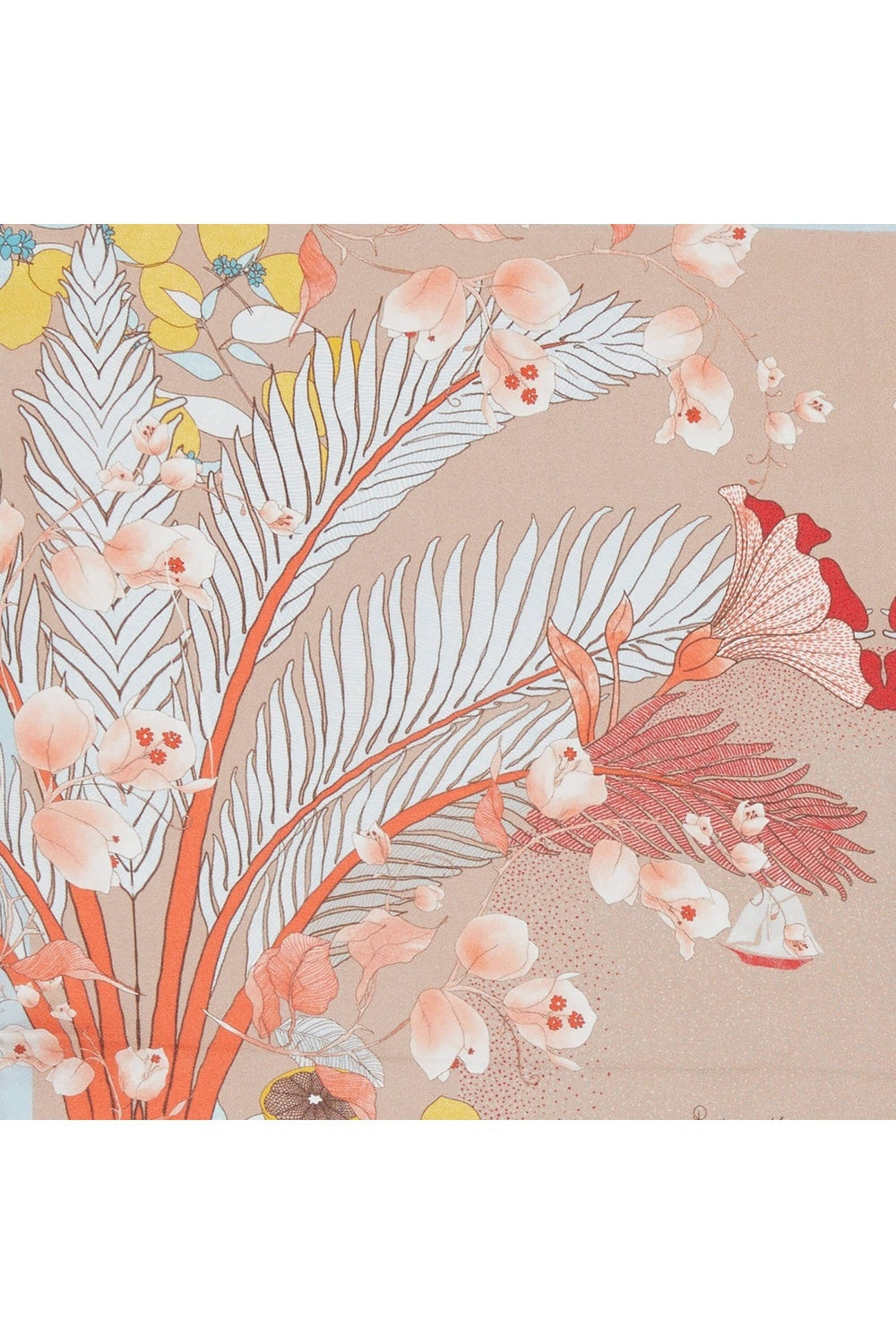 Mokoshe-French Riviera & Beige - Silk-Şal & Fular-5-milagron.live