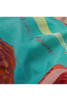 Mokoshe-Saga In Mauritius & Turquoise And Red-Şal & Fular-3-milagron.live