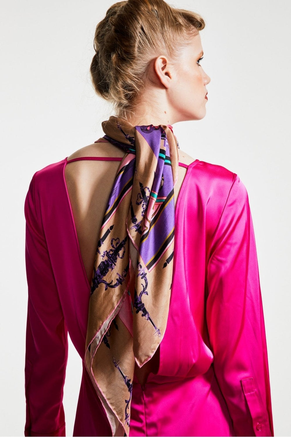 Mokoshe-Tea For Two & Beige And Pink - Wool-Şal & Fular-2-milagron.live