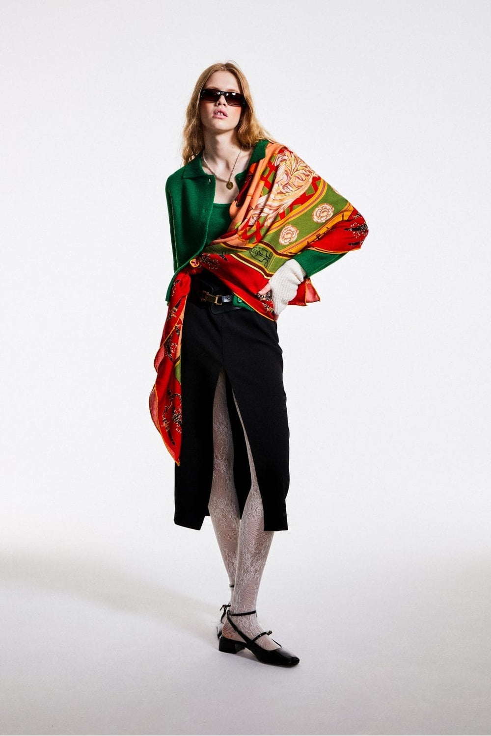 Mokoshe-Tea For Two & Red And Green - Wool-Şal & Fular-8-milagron.live