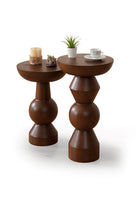 More Wood Design-Enva 2'li Ahşap Sehpa-Sehpa-3-milagron.live