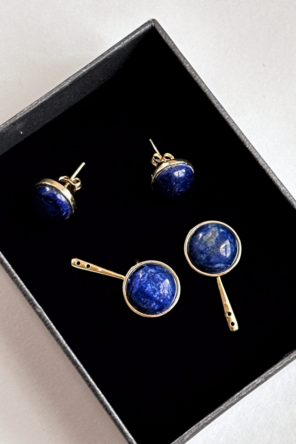 Moss Jewellery-Lapis Duo Küpe-Küpe-2-milagron.live