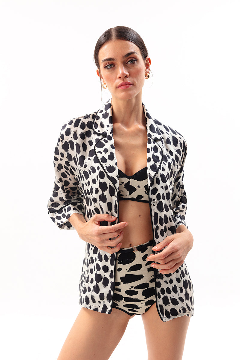 Movom Swimwear-Astral Pajama Style Shirt-Bluz-1-milagron.live