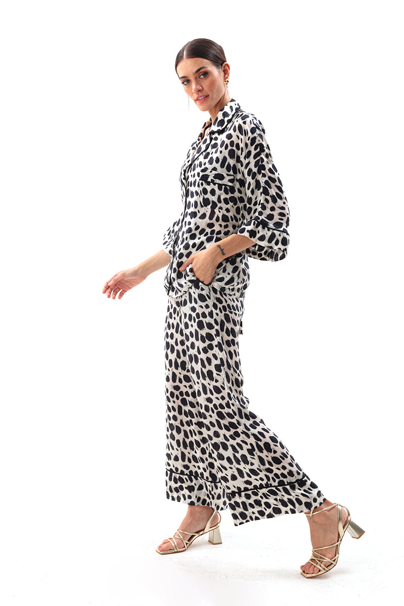 Movom Swimwear-Astral Pajama Style Shirt-Bluz-5-milagron.live